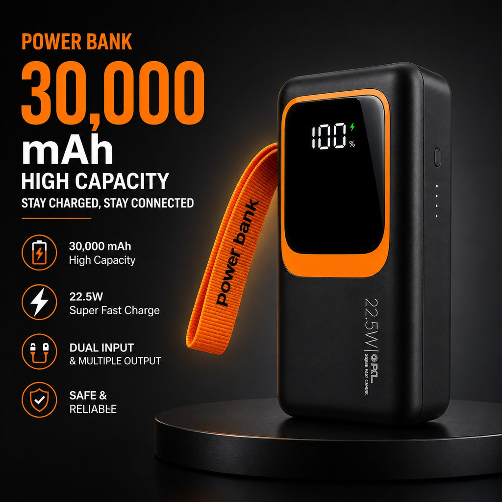 30,000mAh Fast Charging Power Bank